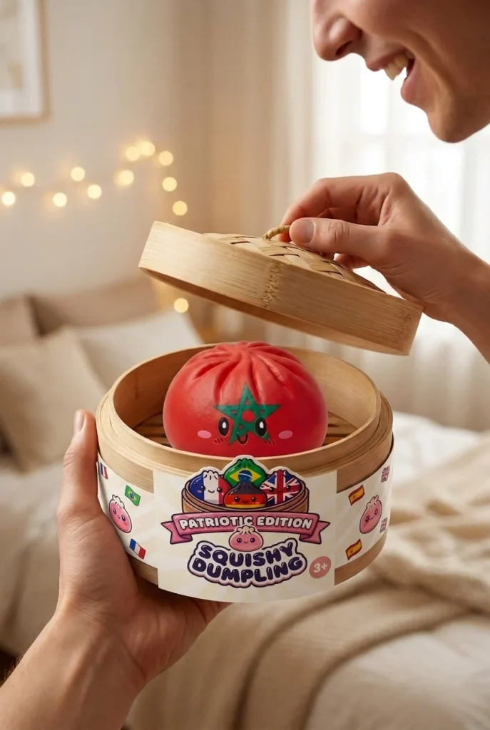 Morocco Flag Dumpling Squishy unboxing moment