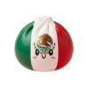 Mexico Flag Dumpling Squishy being squeezed, soft slow-rise foam