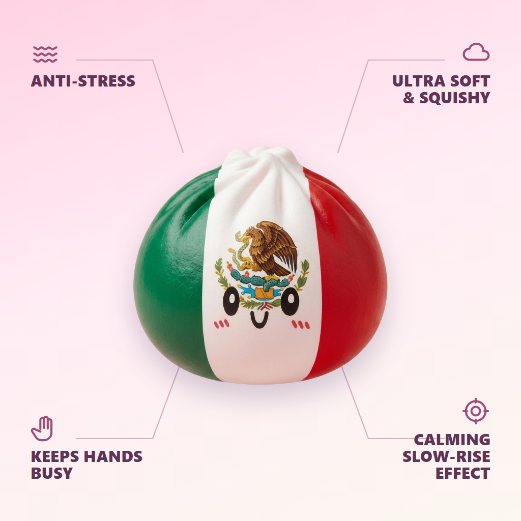 Mexico Flag Dumpling Squishy — its benefits