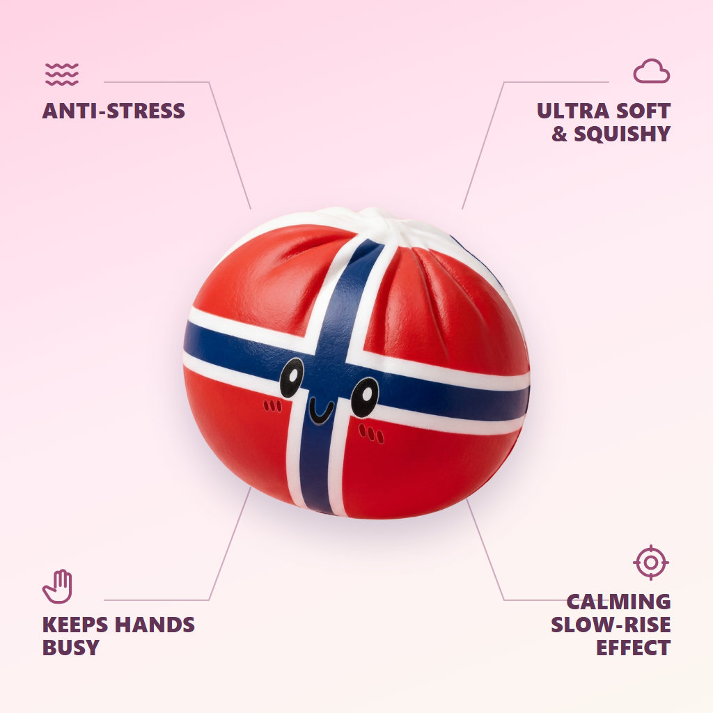 Norway Flag Dumpling Squishy — its benefits