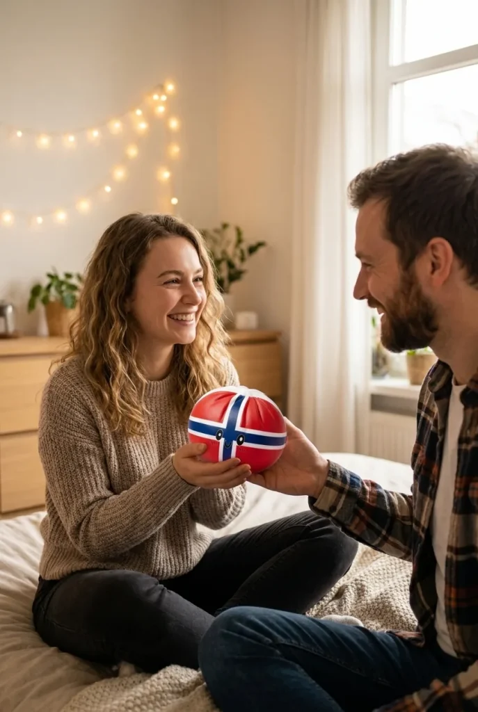 Norway Flag Dumpling Squishy as a gift idea