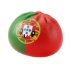 Portugal Flag Squishy Dumpling being squeezed, soft slow-rise foam