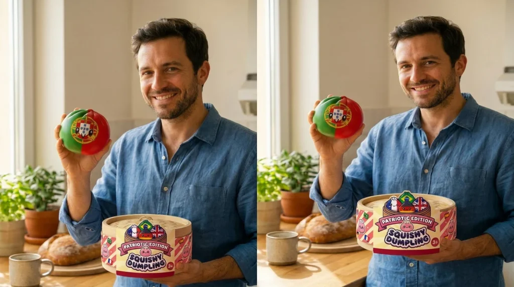 Portugal Flag Squishy Dumpling with its box