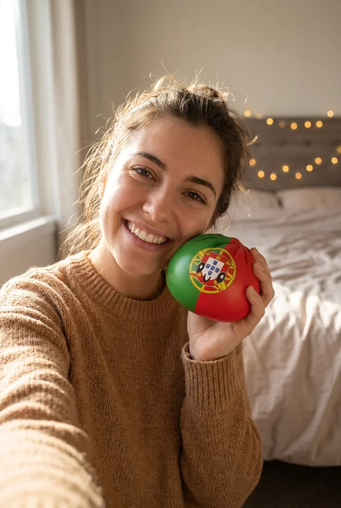 Portugal Flag Squishy Dumpling in everyday life