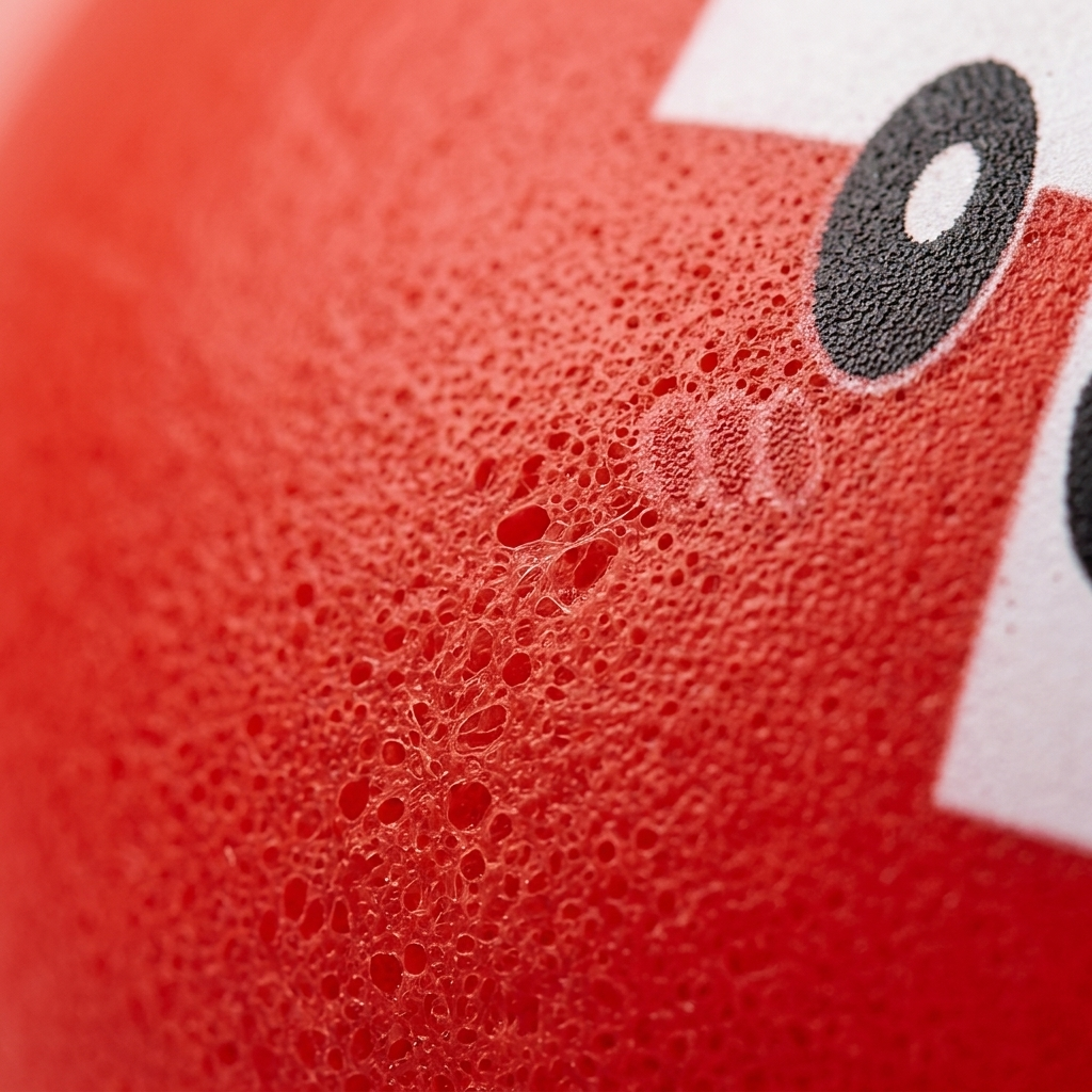 Swiss Flag Dumpling Squishy Toy — close-up of the texture