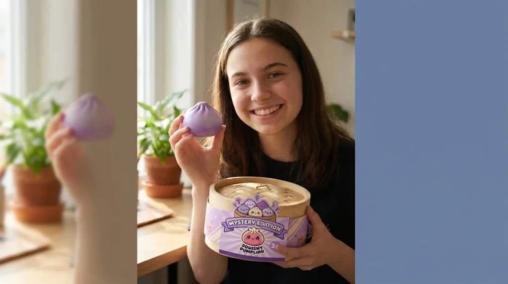 Dumpling Squishy Mystery Surprise with its box