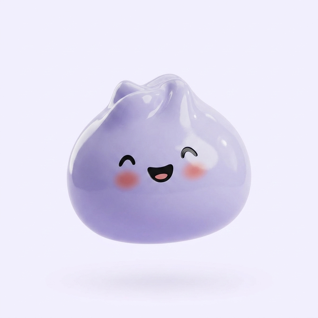 Dumpling Squishy Mystery Surprise being squeezed, soft slow-rise foam