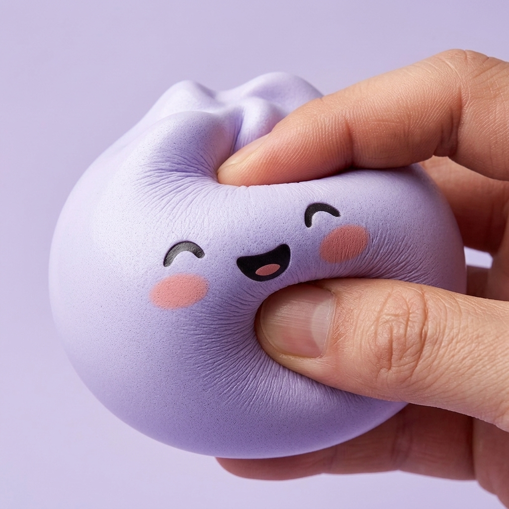 Dumpling Squishy Mystery Surprise — slow-rise effect, the foam springs back slowly