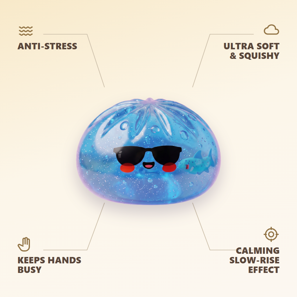 Sunglasses Dumpling Squishy — its benefits