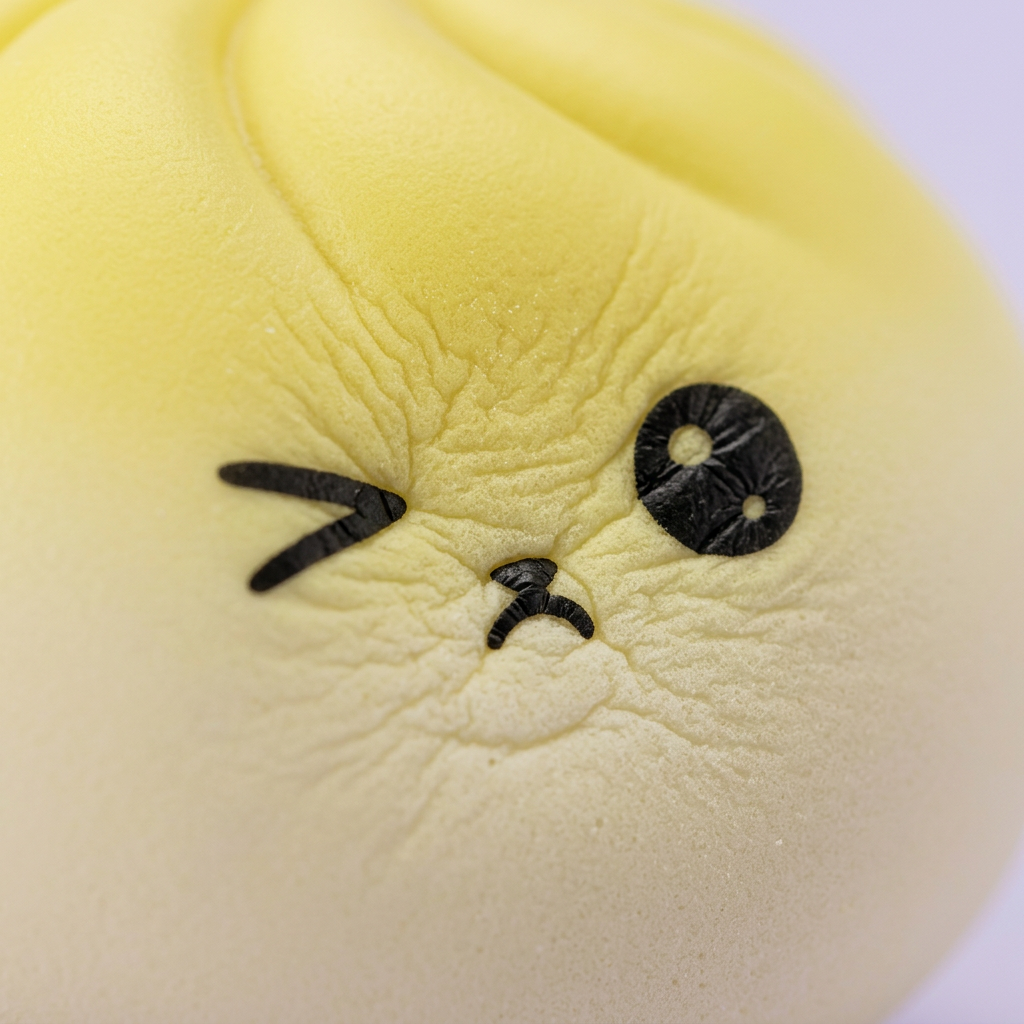 Viral Mystery Dumpling Squishy — close-up of the texture