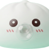 Giant Dumpling Squishy Cloud White being squeezed, soft slow-rise foam