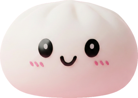 Snow White Dumpling Squishy being squeezed, soft slow-rise foam