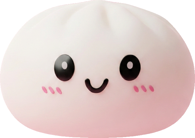 Snow White Dumpling Squishy being squeezed, soft slow-rise foam