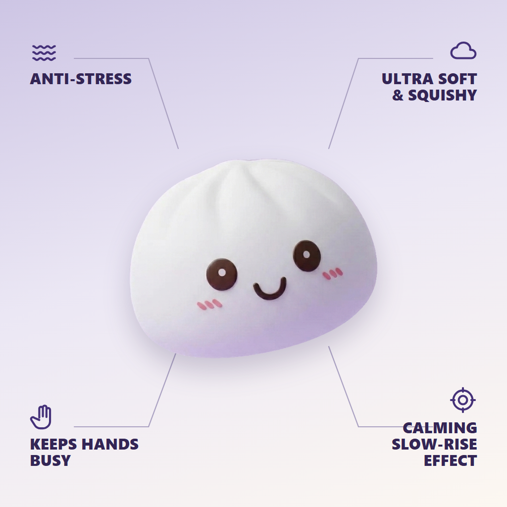 Moonlight White Dumpling Squishy Night Light — its benefits