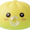 Jumbo Yellow Dumpling Squishy being squeezed, soft slow-rise foam