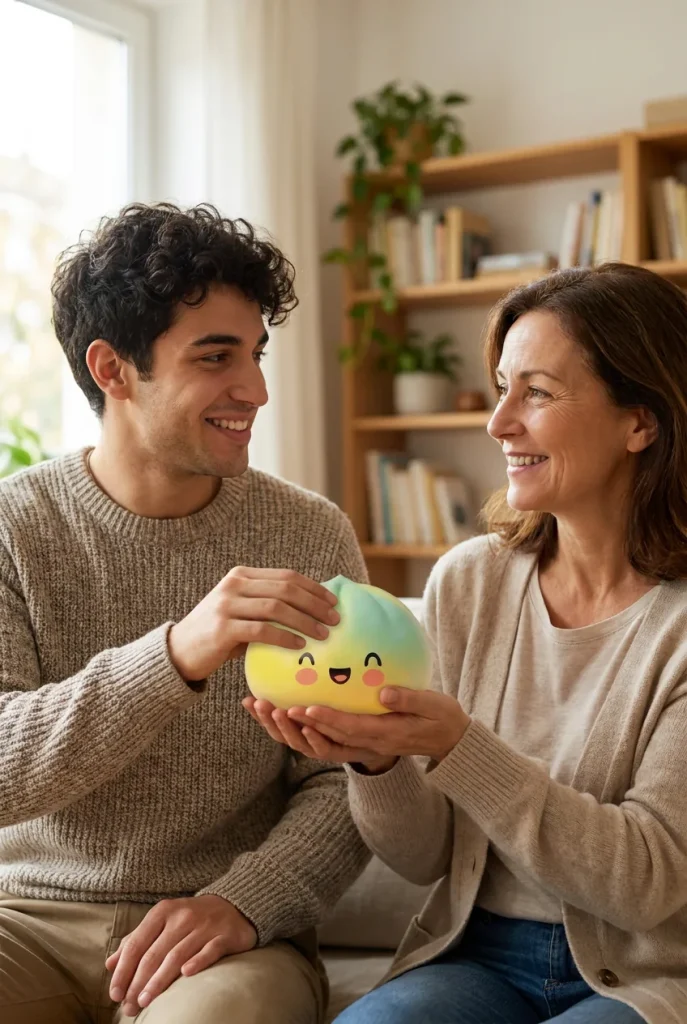Yellow Fade Dumpling Squishy as a gift idea