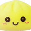 Sunshine Yellow Dumpling Squishy Night Light being squeezed, soft slow-rise foam