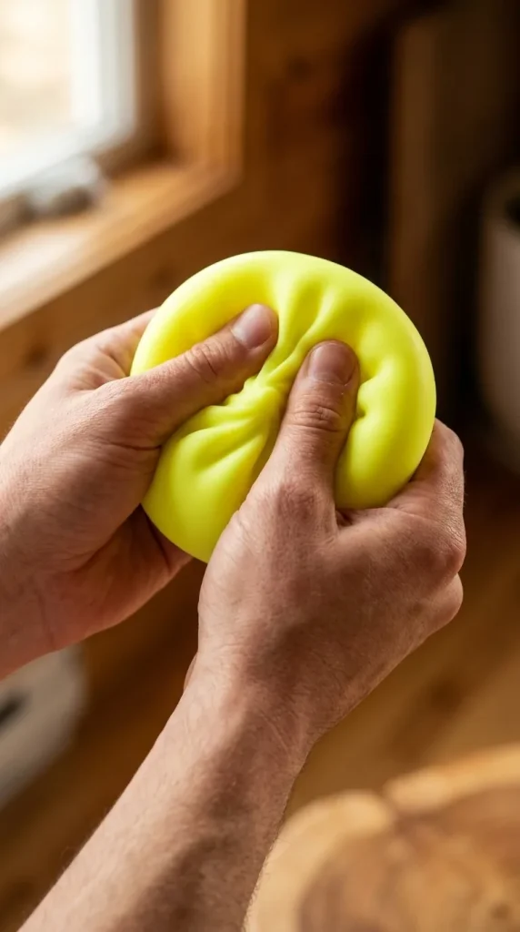 Sunshine Yellow Dumpling Squishy Night Light mid-squish
