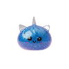 Blue Unicorn Glitter Dumpling Squishy being squeezed, soft slow-rise foam