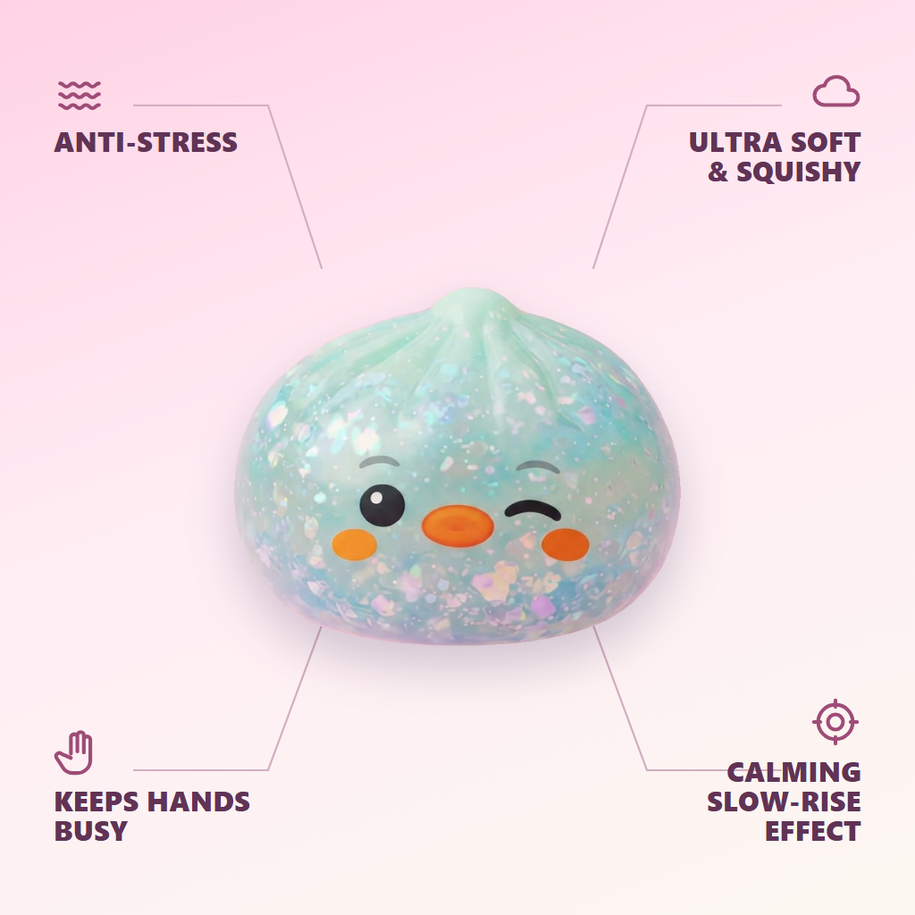 Frosted Mint Penguin Dumpling Squishy — its benefits