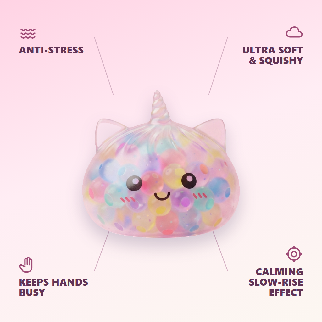 Pastel Unicorn Bubble Dumpling Squishy — its benefits