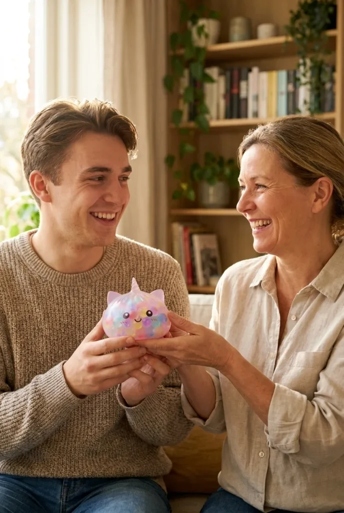 Pastel Unicorn Bubble Dumpling Squishy as a gift idea