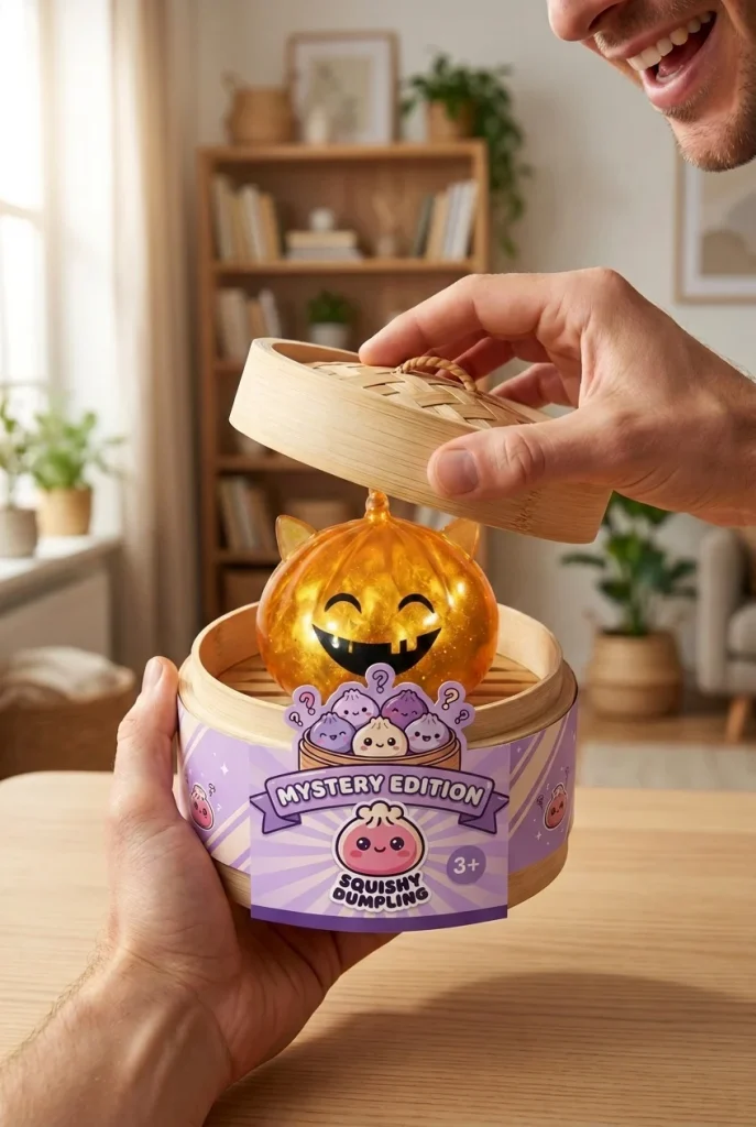 Horned Unicorn Mystery Halloween Dumpling Squishy unboxing moment