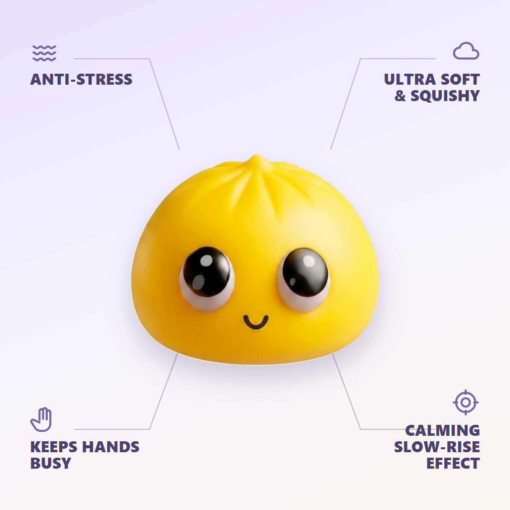 Big Eyes Dumpling Squishy Mystery Pop — its benefits