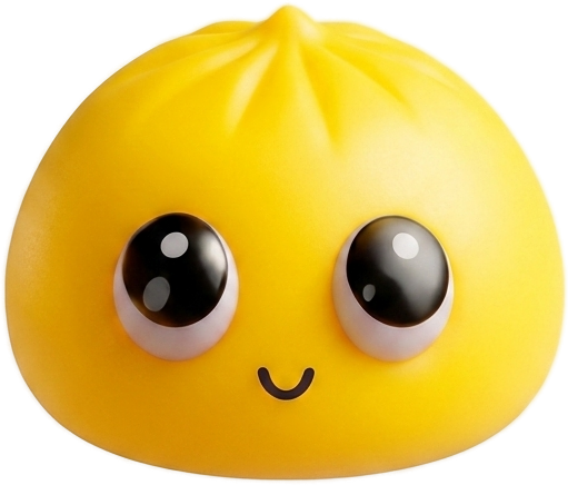 Big Eyes Dumpling Squishy Mystery Pop being squeezed, soft slow-rise foam