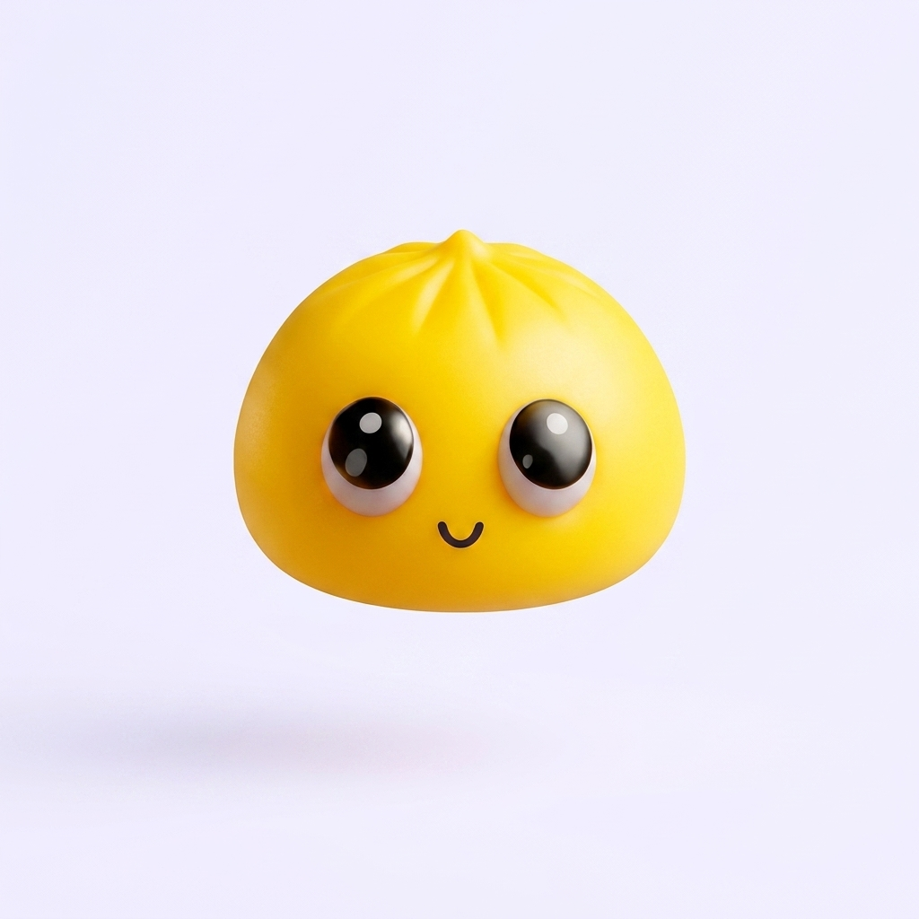 Big Eyes Dumpling Squishy Mystery Pop being squeezed, soft slow-rise foam
