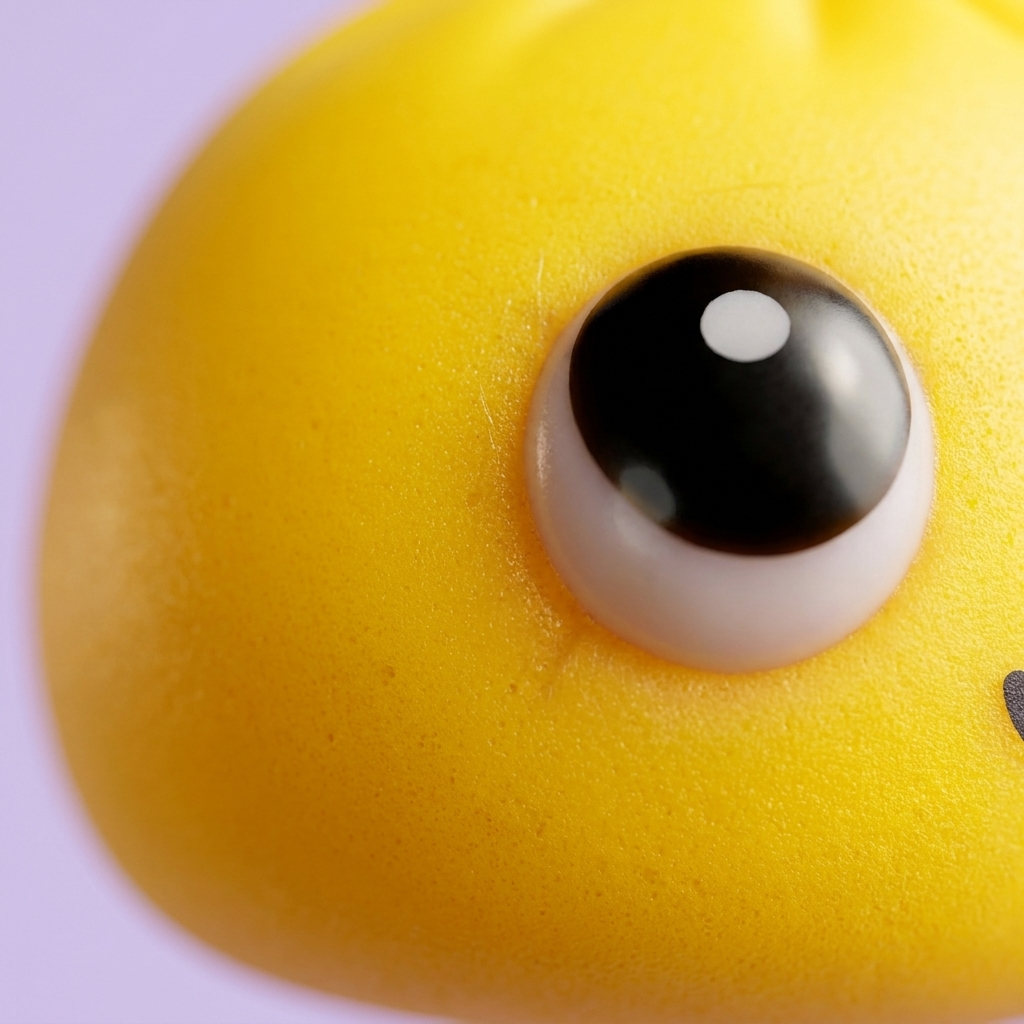 Big Eyes Dumpling Squishy Mystery Pop — close-up of the texture