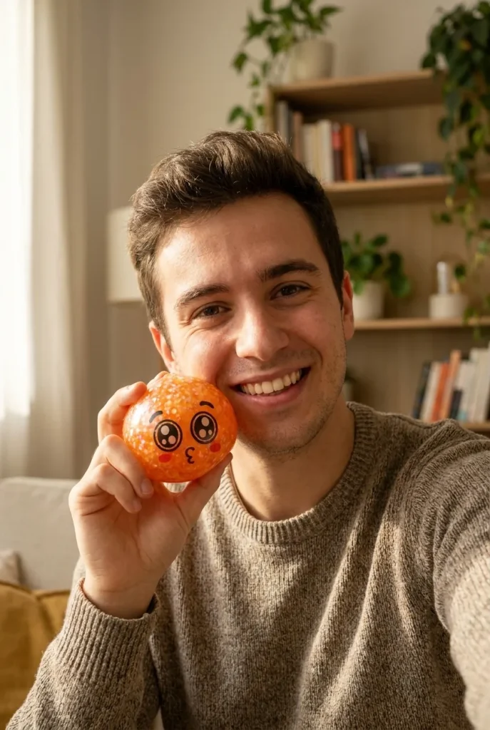 Puppy Eyed Mystery Dumpling Squishy in everyday life