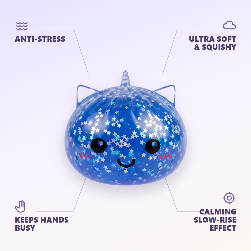 Unicorn Mystery Glitter Dumpling Squishy — its benefits