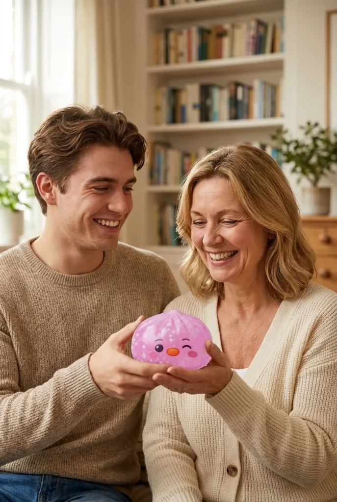 Candy Pink Penguin Dumpling Squishy as a gift idea