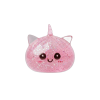 Pink Glitter Unicorn Dumpling Squishy being squeezed, soft slow-rise foam