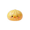 Buttercup Yellow Penguin Dumpling Squishy being squeezed, soft slow-rise foam