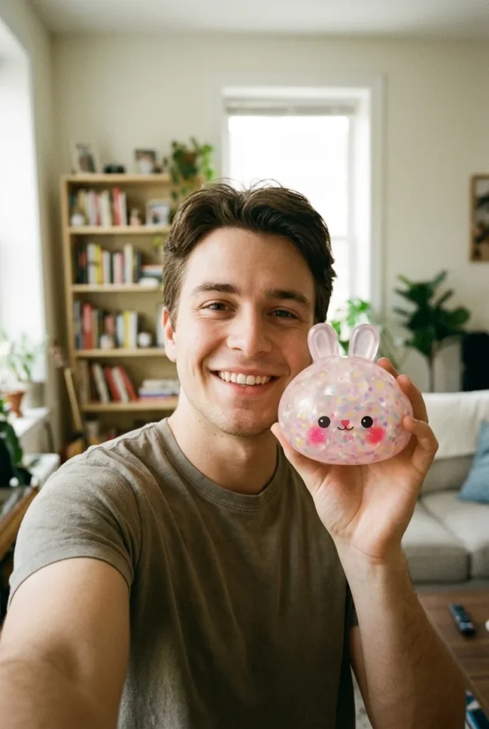 Bunny Bubble Dumpling Squishy in everyday life