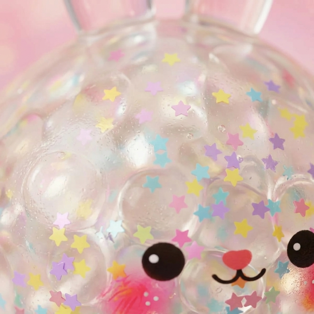 Bunny Bubble Dumpling Squishy — close-up of the texture