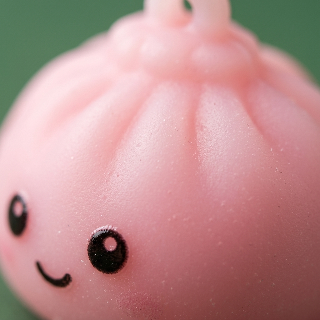 Santa Sleigh Dumpling Squishy Advent Calendar 24 Pieces — close-up of the texture