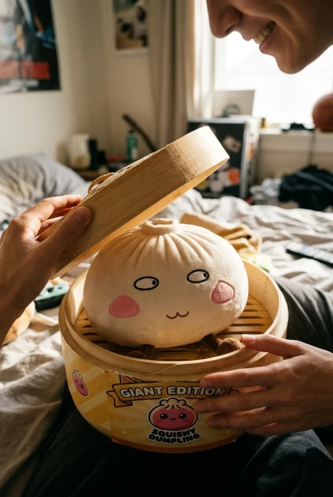 Giant Proud Dumpling Squishy unboxing moment