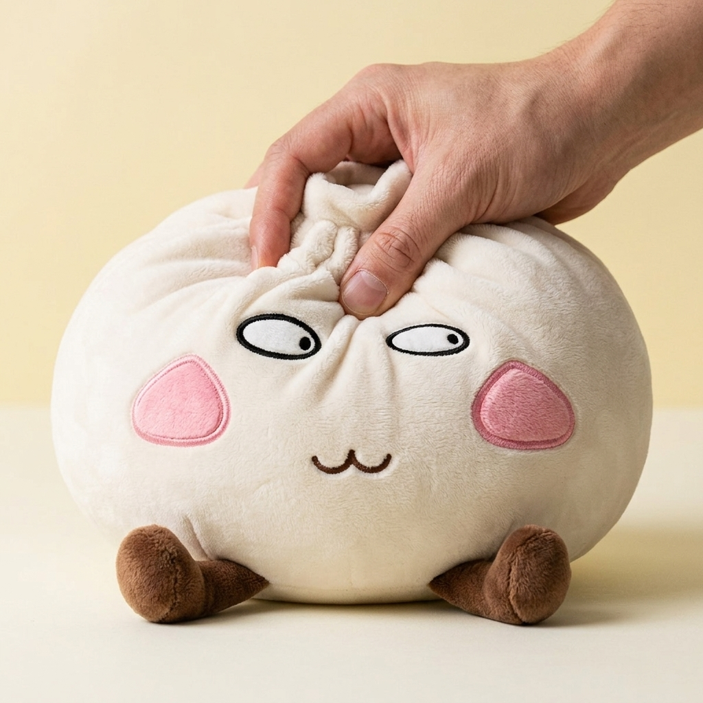 Giant Proud Dumpling Squishy — slow-rise effect, the foam springs back slowly