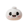 Moonlit Ghost Halloween Dumpling Squishy being squeezed, soft slow-rise foam
