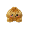 Royal Gold Dumpling Squishy being squeezed, soft slow-rise foam