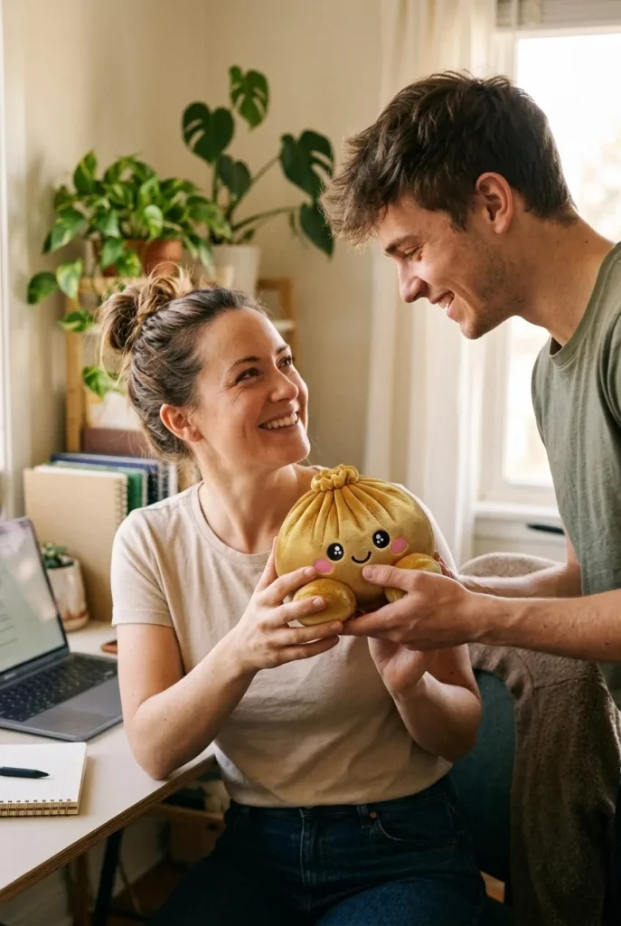 Royal Gold Dumpling Squishy as a gift idea