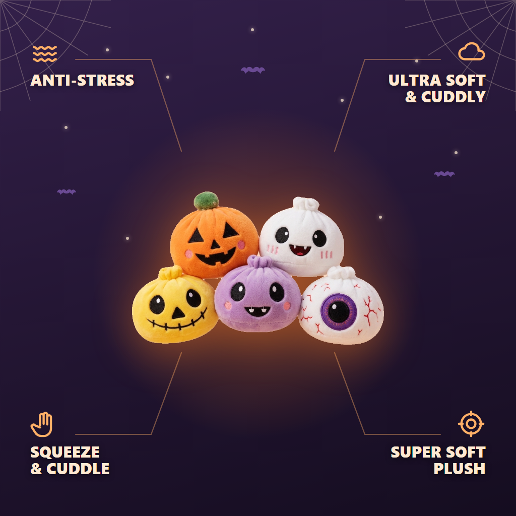 Spooky Halloween Dumpling Squishy Set of 5 — its benefits
