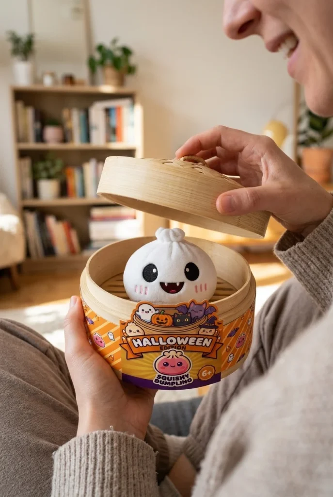 Spooky Halloween Dumpling Squishy Set of 5 unboxing moment