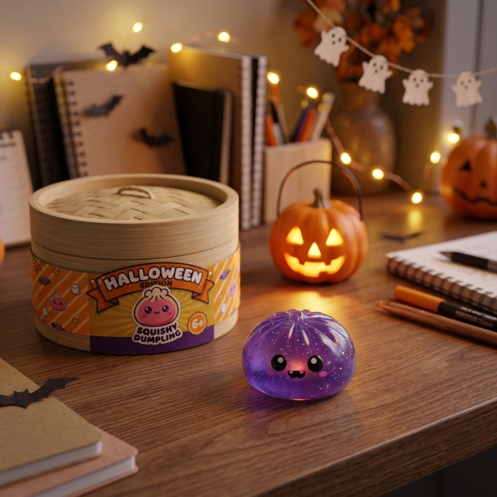 Halloween Dumpling Squishy XXL – Pack of 8 in its kawaii setting
