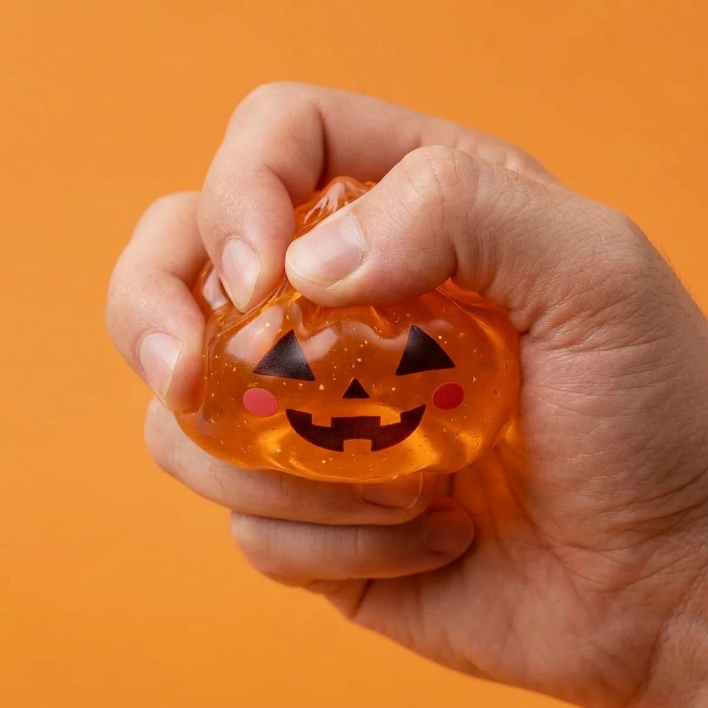 Halloween Dumpling Squishy XXL – Pack of 8 — slow-rise effect, the foam springs back slowly