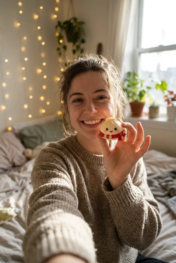 Gingerbread Mochi Dumpling Squishy Advent Calendar in everyday life