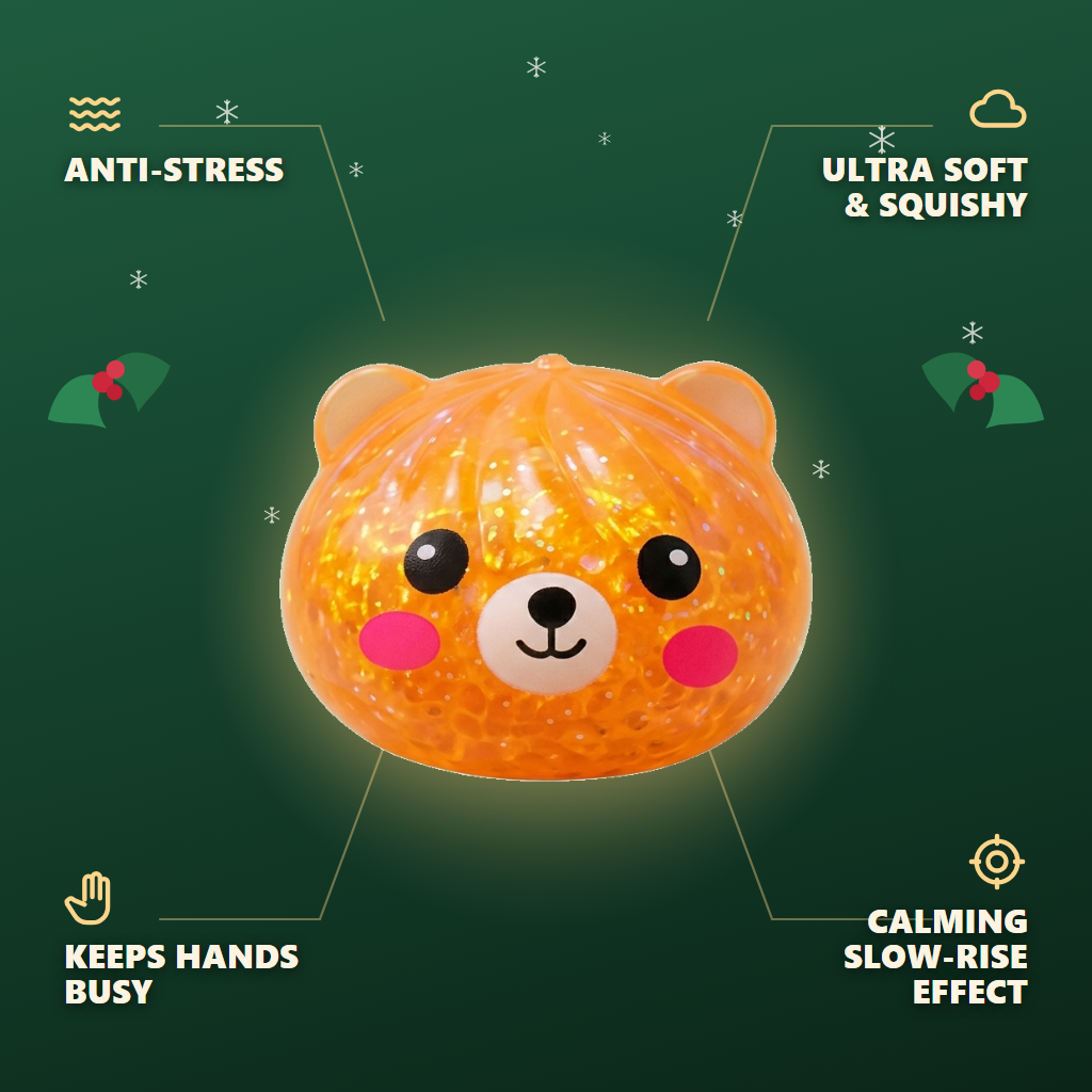 Mystery Bear Glitter Dumpling Squishy — its benefits